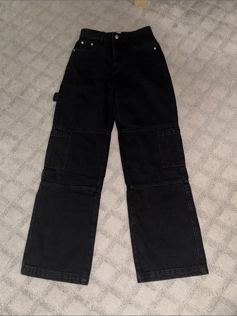 Princess Polly Black High-Rise Jeans - Picture 1 of 3